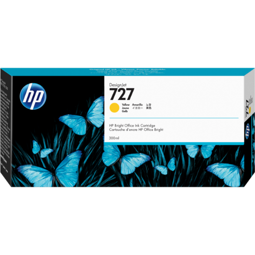 Cartucho de tinta HP 727 DesignJet amarillo de 300 ml