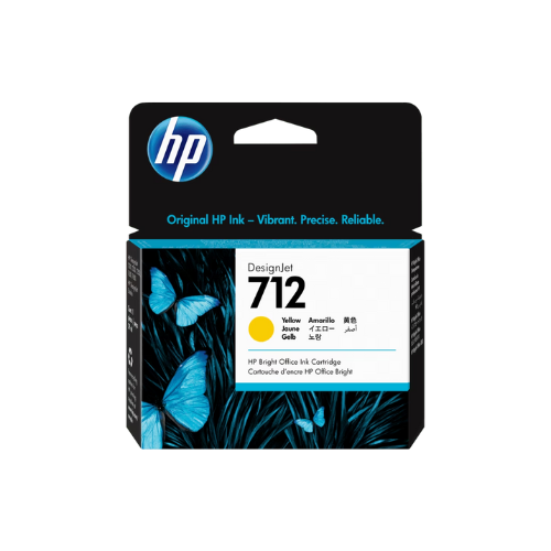 Cartucho de Tinta HP 712 Amarillo DesignJet de 29 ml