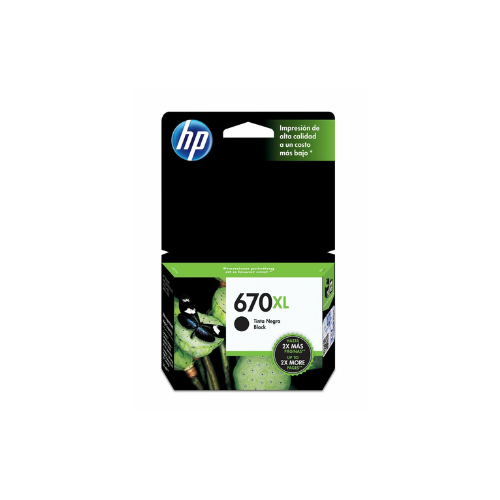 Cartucho de Tinta HP 670XL Negra Original